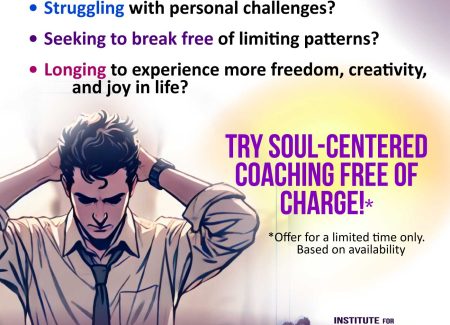 Try soul-centered coaching free of charge - Jungian, Transpersonal, Archetypal and Depth Psychology - Learn to overcome obstacles and tap into more freedom, creativity, and joy